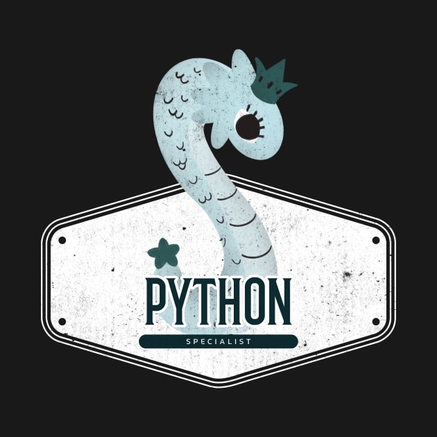 Python Coder Specialist Cute Dragon by RareLoot19