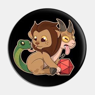 Rollplay Guild: Chibi Creature (Chimera) Pin