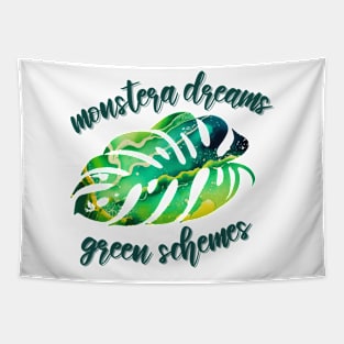 monstera dreams green schemes Tapestry