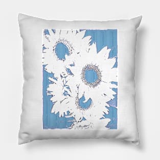 Sunflower Whitewash Pillow