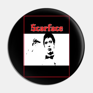 scarface tshirt Pin