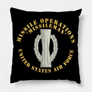 USAF - Missile Operations - Missileman - Basic Pillow