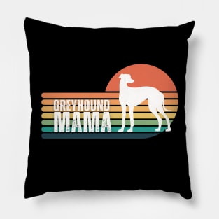 Greyhound Mama Vintage Pillow