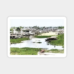 Vintage Photo of Manuas at Low Tide Magnet