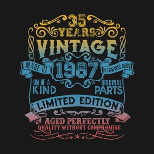 35 Years old Vintage 1987 Limited Edition 35th Birthday T-Shirt