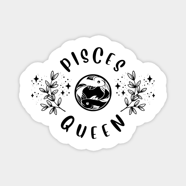 Pisces Queen Magnet by teresawingarts