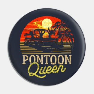 Pontoon Queen Captain Lake Pontoon Boat Pin