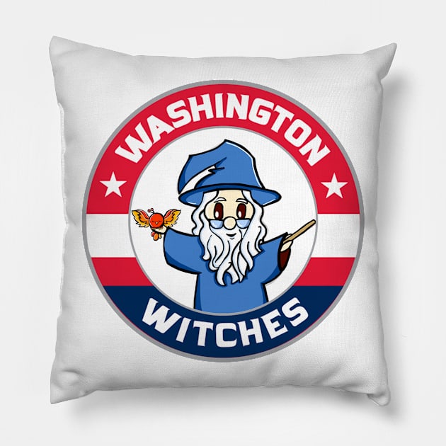 Washington Witches Pillow by ChristopherBBrockman12