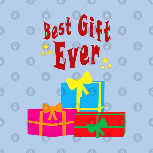 Presents of Gift Boxes with tagline: Best Gift Ever by SPJE Illustration Photography