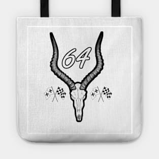 64 Impala Skull White Number Tote