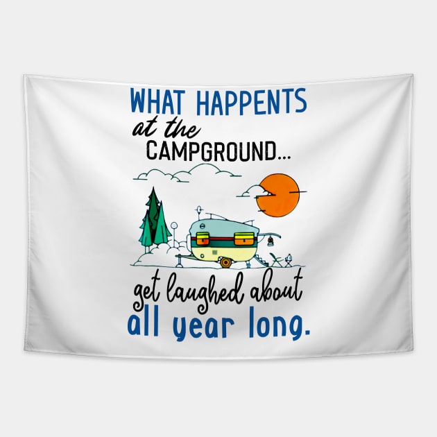 Camping Campground Tapestry by Pelman