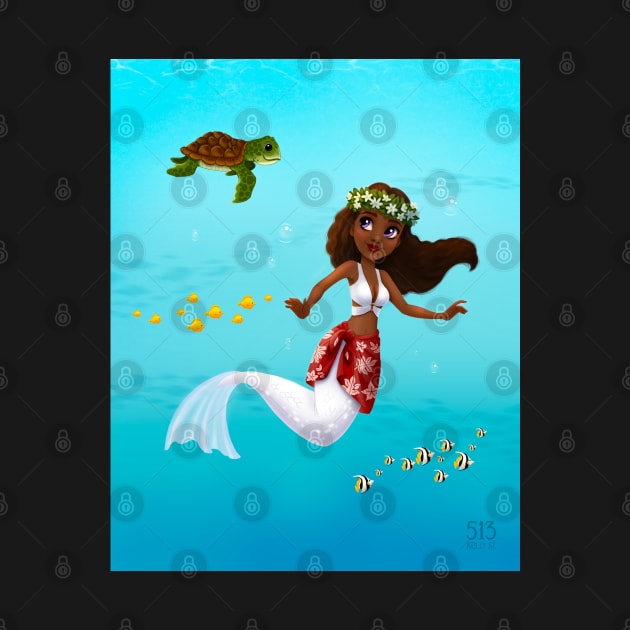 Tropical Polynesian Mermaid by 513KellySt