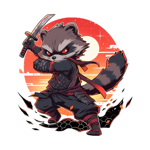 raccoon by piratesnow