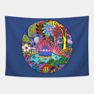 Pond Abstract Tapestry