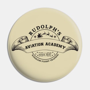 Aviation. Rudolph's Aviation Academy, Wingless Flight Training, Since 1847 Pin