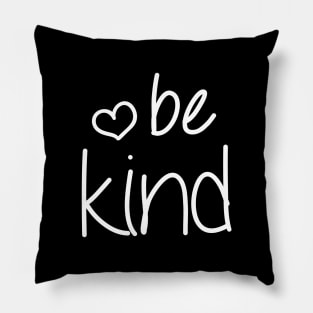 Be Kind Typography Simple Script For Kindness & Positive Energy Pillow