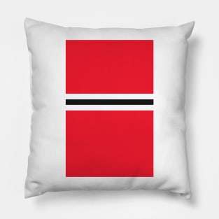 Manchester United Red White Black Colours Bar Design Pillow