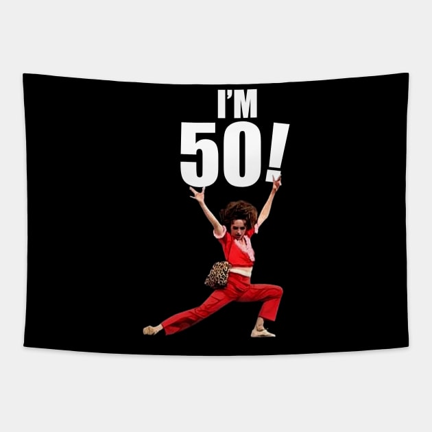 Sally Omalley - I'M 50! Tapestry by Dossol2024