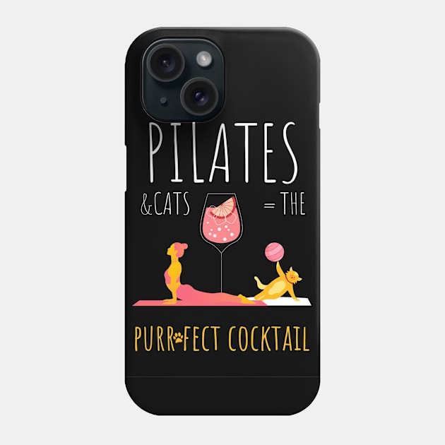 Pilates & Cats Phone Case by PoeticTheory