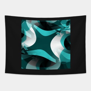 Blue-green shapes Tapestry