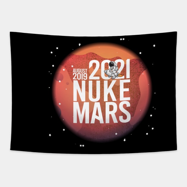 nuke mars elon musk Tapestry by pht