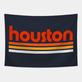 Retro Houston Stripes Tapestry