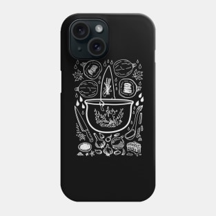 "Cauldron Treasures" Pumpkin Soup Fall Recipe Phone Case