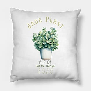 Jade Plant, Botanical Illustration T-Shirt | Plant Lover Tee Pillow