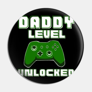 Pregnancy Announcement Daddy Level Unlocked Funny First Time New Expecting  Dad Gamer Birthday Gift Pin