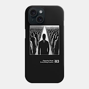 Everything Counts - Minimalist Graphic Design Artwork Phone Case