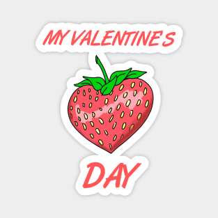 Valentines Day for Couples Fruits Magnet