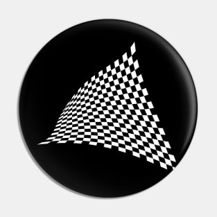 wavy chessboard Pin