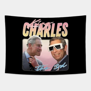 King Charles - Retro Aesthetic Fan Design Tapestry