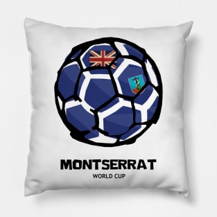 Montserrat Football Country Flag Pillow