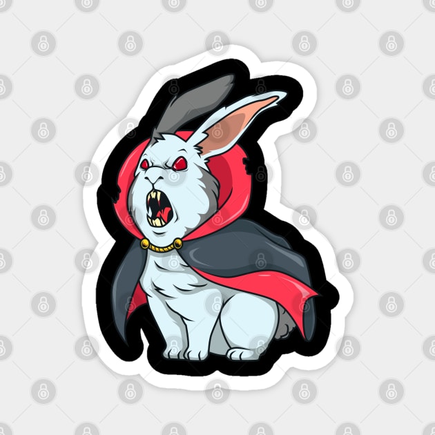 Monster Animals - Vampire Rabbit Magnet by Modern Medieval Design