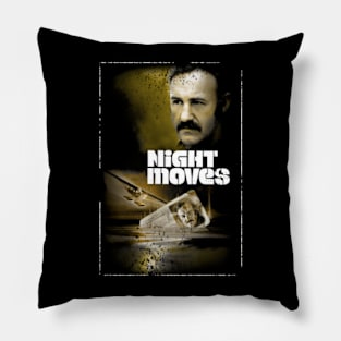 Film Noir Fashion Affair Moves Movie Tees, Embrace the Shadowy Allure of Gene Hackman's Detective Journey Pillow