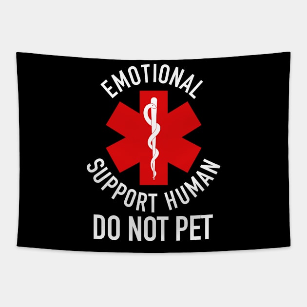 Emotional Support Human DO NOT PET Tapestry by EnglishGent