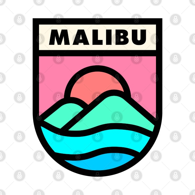 Malibu Retro Badge by modeoftravel