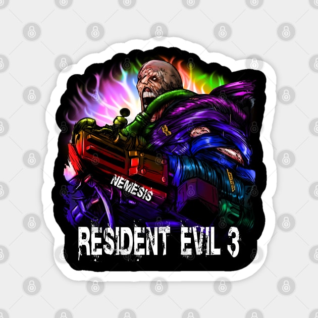 Resident evil 3 remake nemesis Magnet by AndreyG