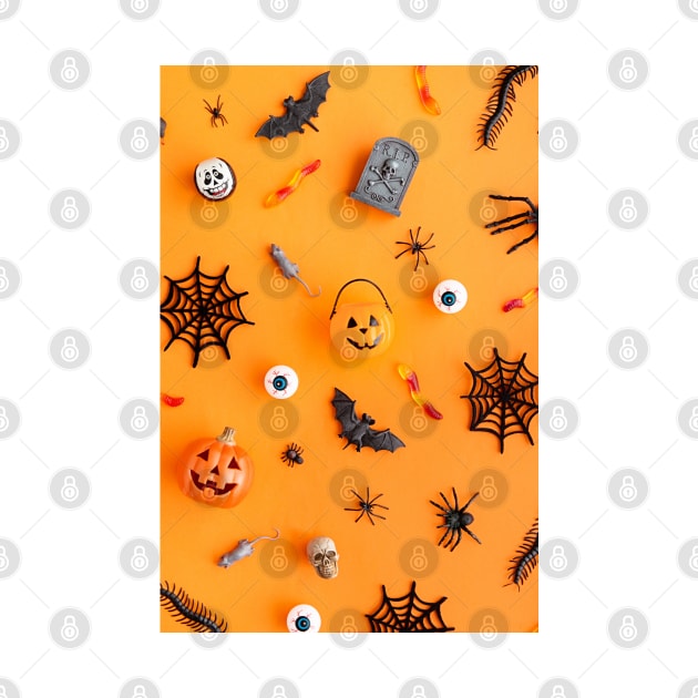 Halloween Pumpkin And Spider Pattern - Funny by Famgift