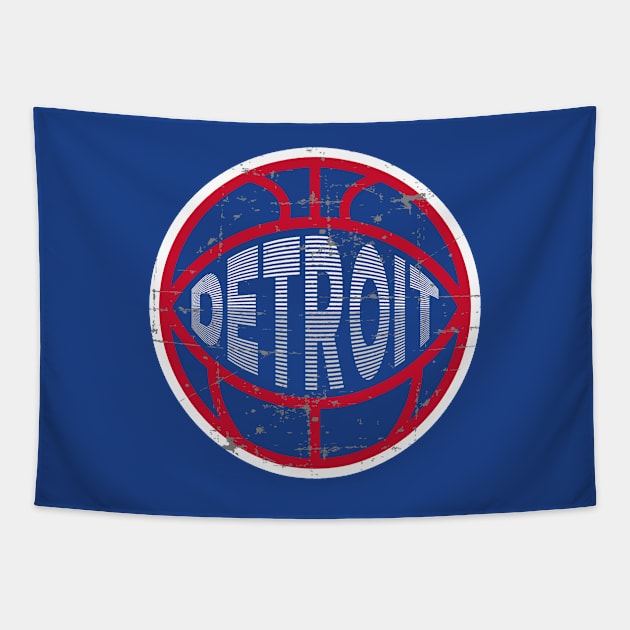 Detroit Basketball 2 Tapestry by HooPet