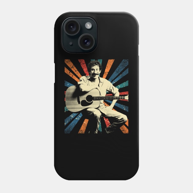 jim croce - (1943-1973) - vintage art Phone Case by ArmandoApparel