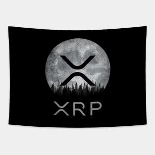 Vintage Ripple XRP Coin To The Moon Crypto Token Cryptocurrency Blockchain Wallet Birthday Gift For Men Women Kids Tapestry