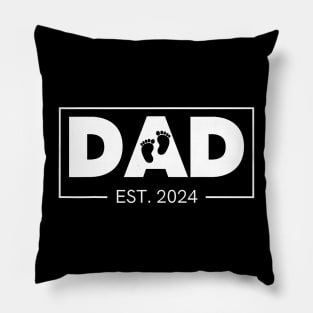 Dad Est. 2024 Expect Baby New Father Pillow