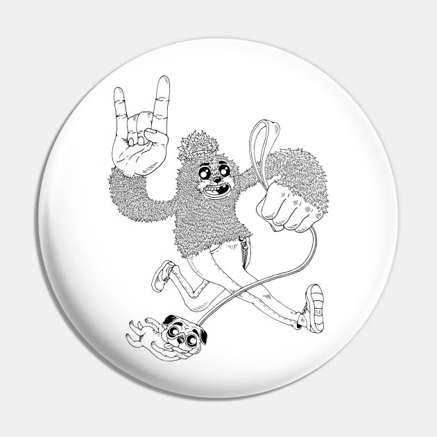 Yeti&Pug3 Pin by KCAJ