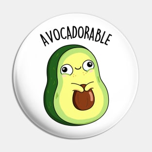 Avoc-adorable Cute Funny Avocado Pun Pin