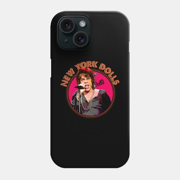 New York Dolls Revival Punk Aesthetics In Action Phone Case by ElenaBerryDesigns