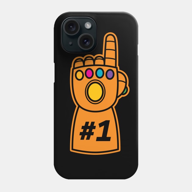 Number 1 Gauntlet Phone Case by MKZ