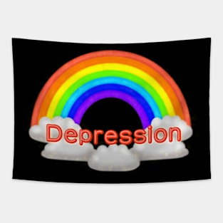 Depression Rainbow Tapestry