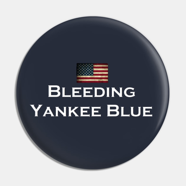 BYB American Flag Design Pin by Bleeding Yankee Blue